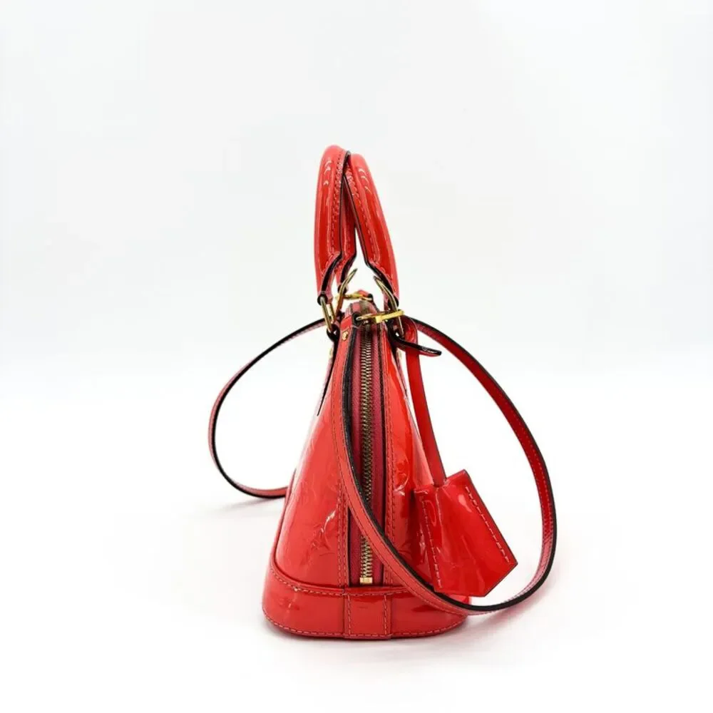 Louis Vuitton Alma BB Monogram Vernis Red